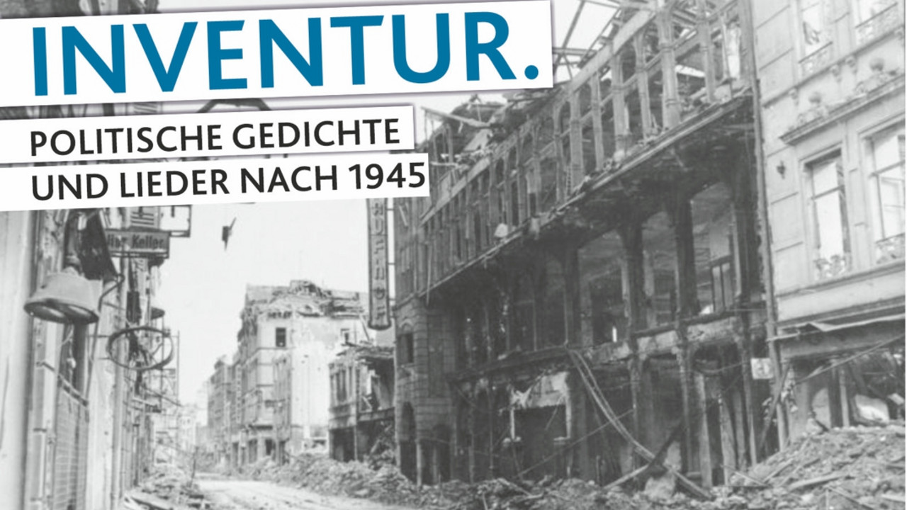 Durch Krieg zerstörte Häuser in der Stadt Koblenz