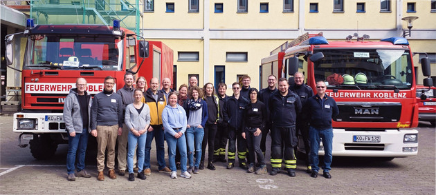 Gewappnet für den Ernstfall: Gemeinsame Übung von Notfallverbund Koblenz und Feuerwehr
