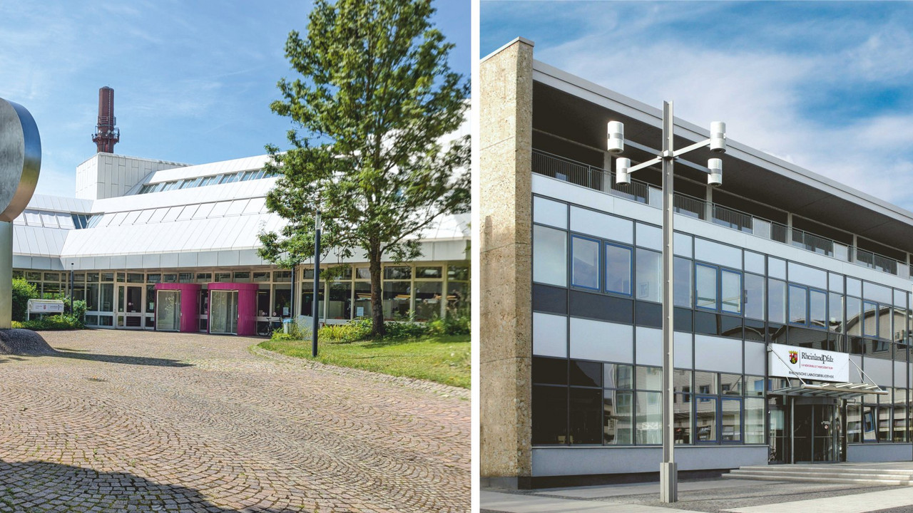 Gebäude von Pfälzischer Landesbibliothek und Rheinischer Landesbibliothek