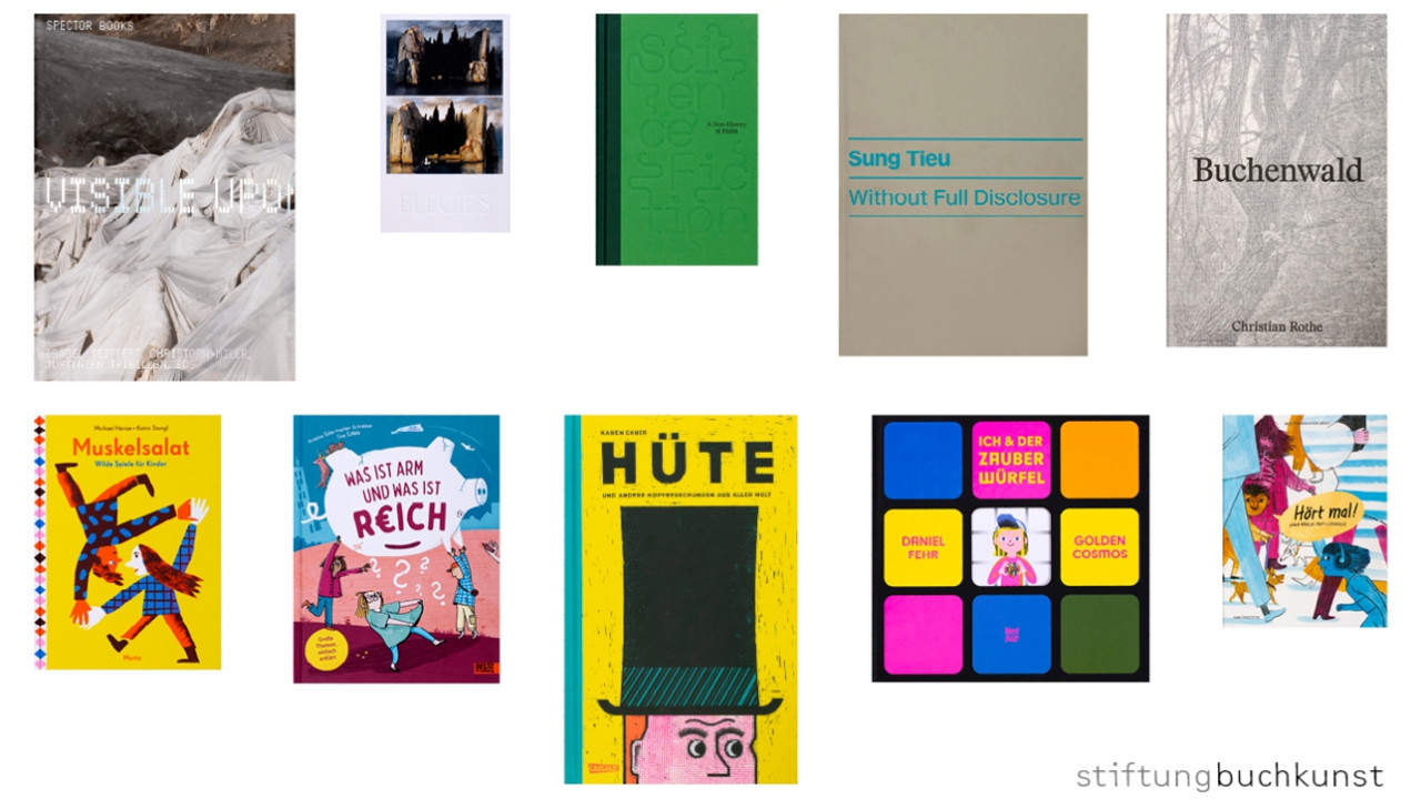 Zehn bunte Buchcover