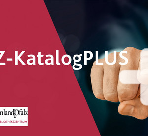 Titelbild mit Schriftzug, Finger zeigen auf ein Plus-Symbol