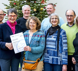 Gruppenfoto mit Mitgliedern von "LBZ on tour" in Speyer