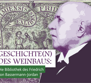 Portrait sowie Exlibris von Bassermann-Jordan