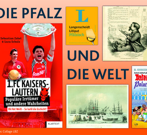 Titelbilder verschiedener Veröffentlichungen aus der Pfalz