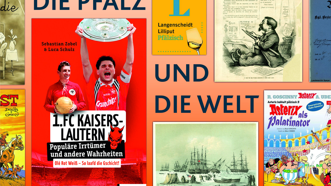 Titelbilder verschiedener Veröffentlichungen aus der Pfalz