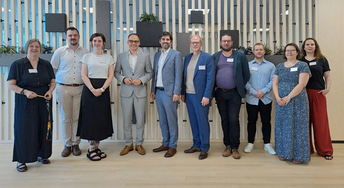 Kulturminister Sven Teuber und Kulturstaatssekretär Dr. Denis Alt zu Besuch im Landesbibliothekszentrum Koblenz