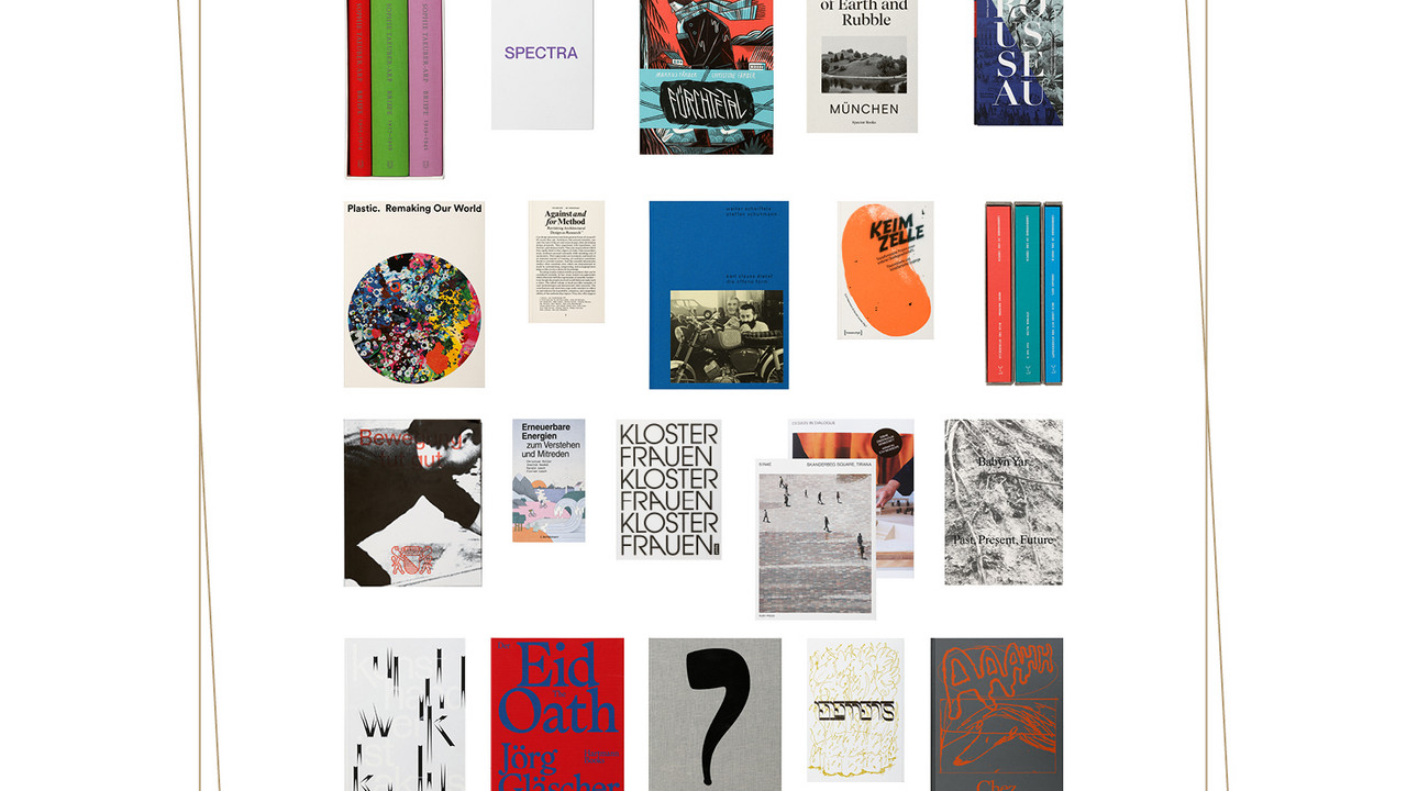 Collage der Buchcover der als die "schönsten deutschen Bücher" prämierten Bücher