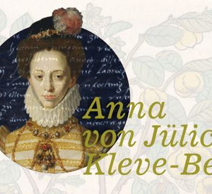 Bildcollage aus Portrait von Anna von Jülich-Kleve-Berg und Briefausschnitt