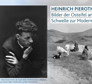 Schwarz-weiß Fotografien von Pieroth und Bäuerin mit Ziege und Kind
