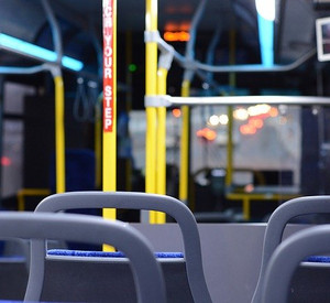 Innenraum eines Busses